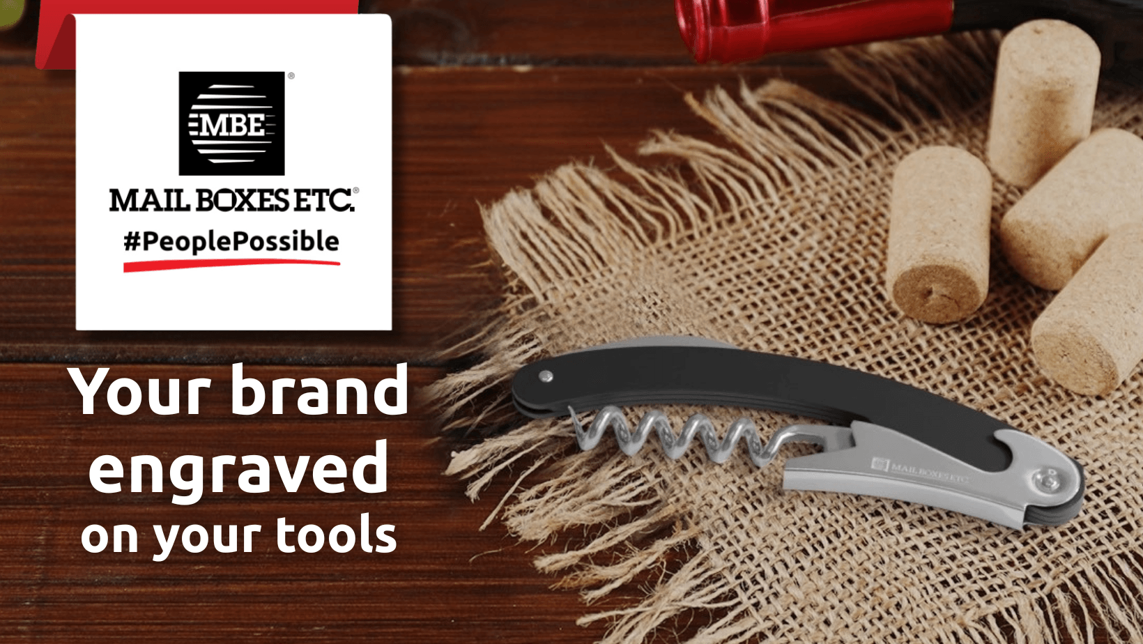 Engraved Corkscrews for caterers and connoisseurs.